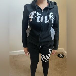 Victoria's Secret Black Apparel with White Label